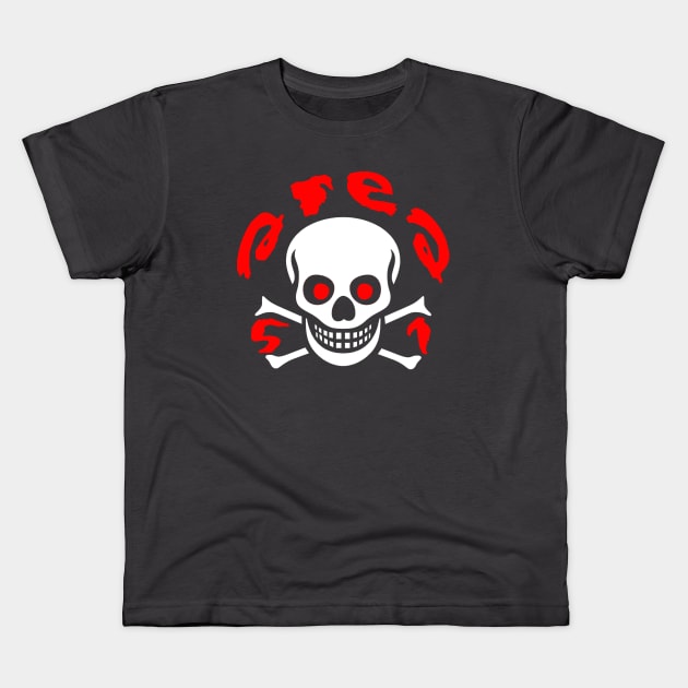 dangerous area Kids T-Shirt by focusLBdesigns